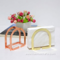 Nordic door shaped vertical iron paper towel holder